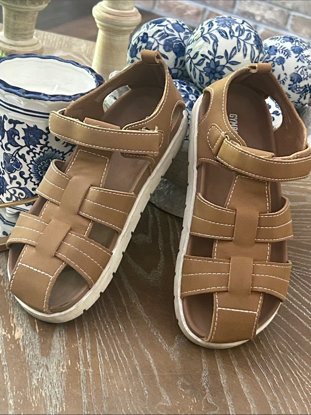 Gymboree Kids Tan Fisherman Sandals Summer Shoes